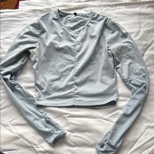 Gymshark Blue open back Crop Top - LIMITED EDITION NIKKI BLACKKETTER